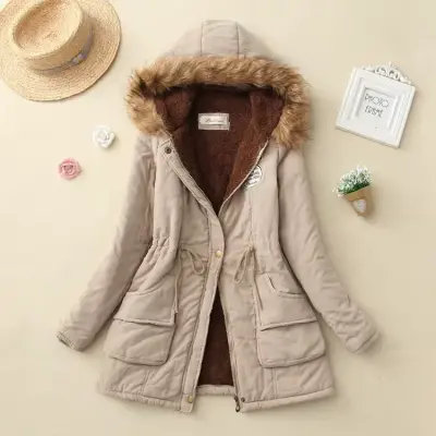 Parkas Acolchadas de Algodón para Mujer